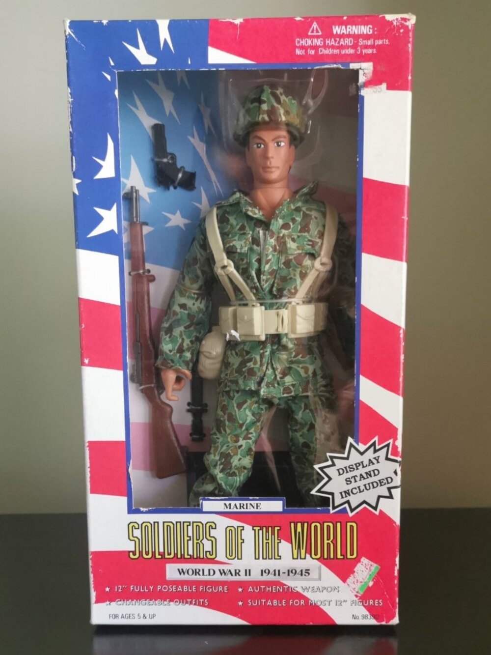 G I Joe Marine 12" 1996 Figurine Rare, Sealed Soldiers Of‎ The World